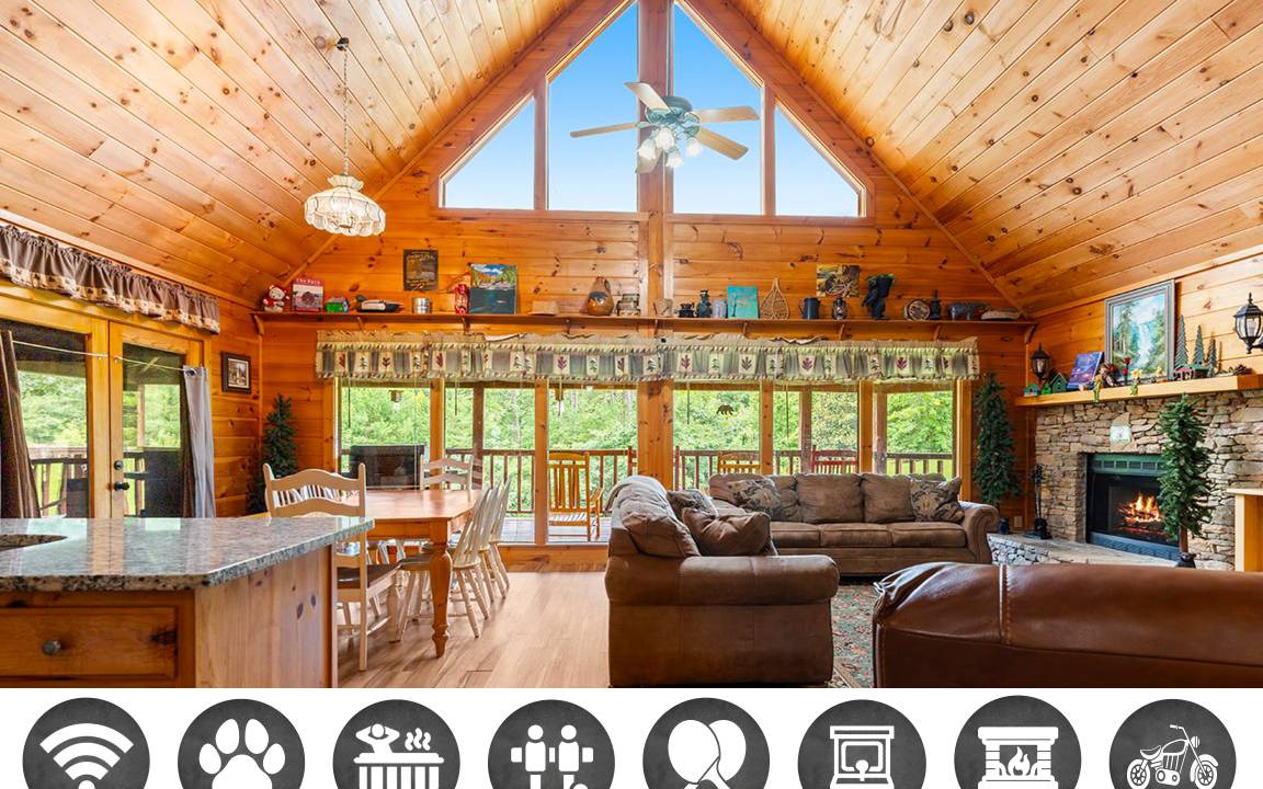 Sevierville Cabin | 161 m² Cabin ∙ 2 bedrooms ∙ 8 guests