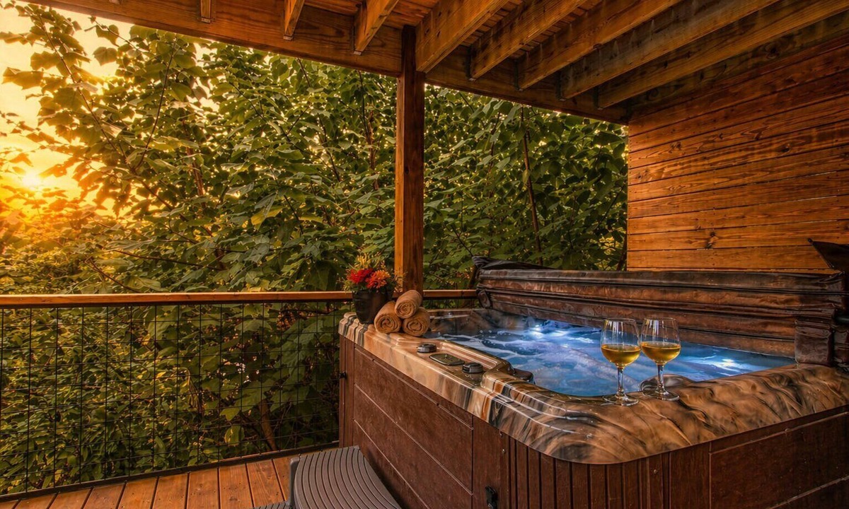 Chalet Village North Cabin | Appalachian Lookout-10 minutes to Pigeon Forge, 5 to Gatlinburg! Hot tub&Games!