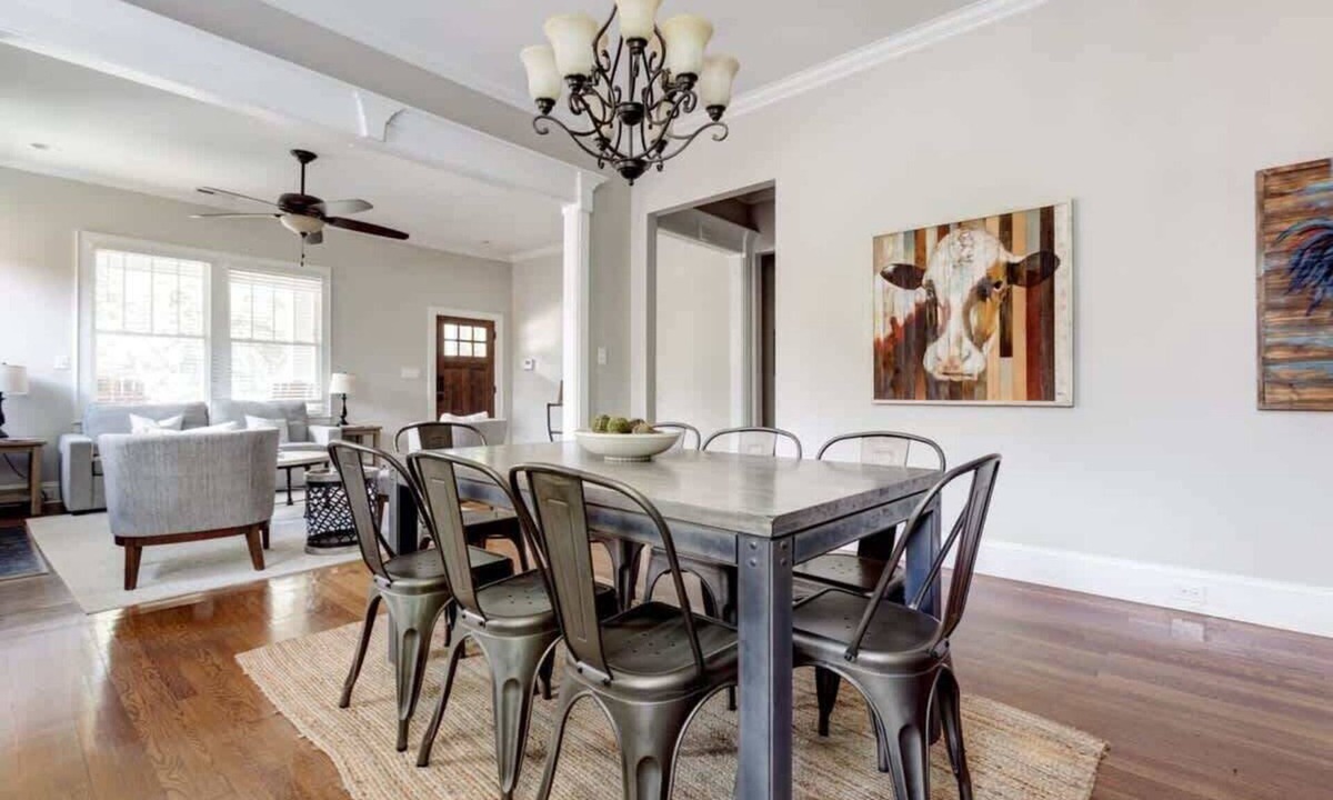 Wesley Heights House | Charming Home - Walk to Uptown & Panthers Stadium - Historic District - Great Location