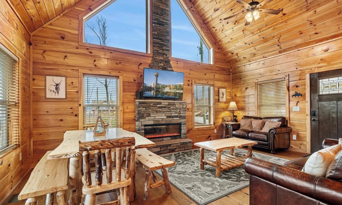 Chalet Village North Cabin | Cozy Chalet w/a View, Seasonal resort pool, Fireplace, Hot Tub & Games!