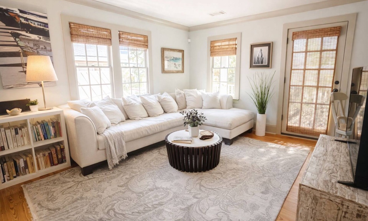 Westside Condo | Designer 2BR Historic Condo Near Hampton Park Private Balconies
