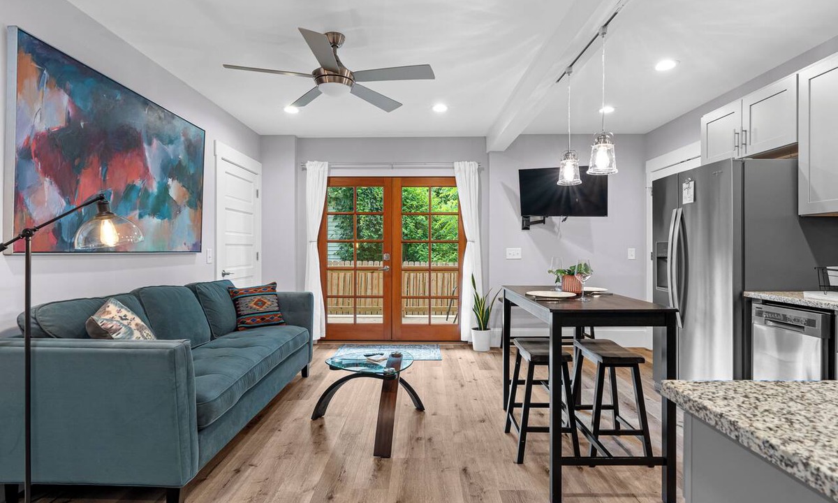 Historic Montford Apartment | Downtown Suite: Private Fenced Oasis