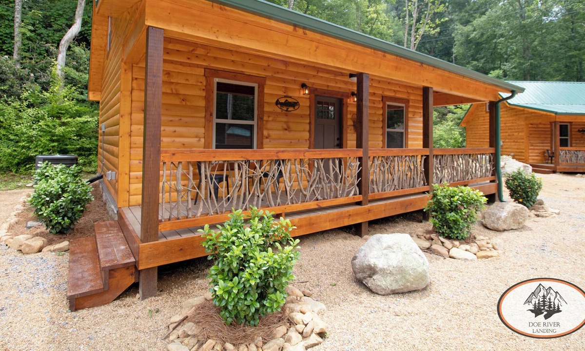 Roan Mountain Cabin | Experience rustic mountain river vibes at our beautiful modern cabin on Doe River (GREAT FISHING!)