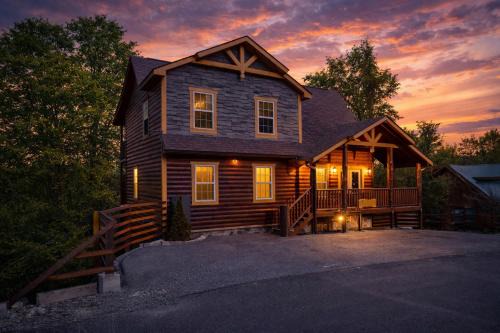 Pigeon Forge House | Indoor Heated Pool, Alpine Resort Near Dollywood, Theater & Game Room, Hot Tub