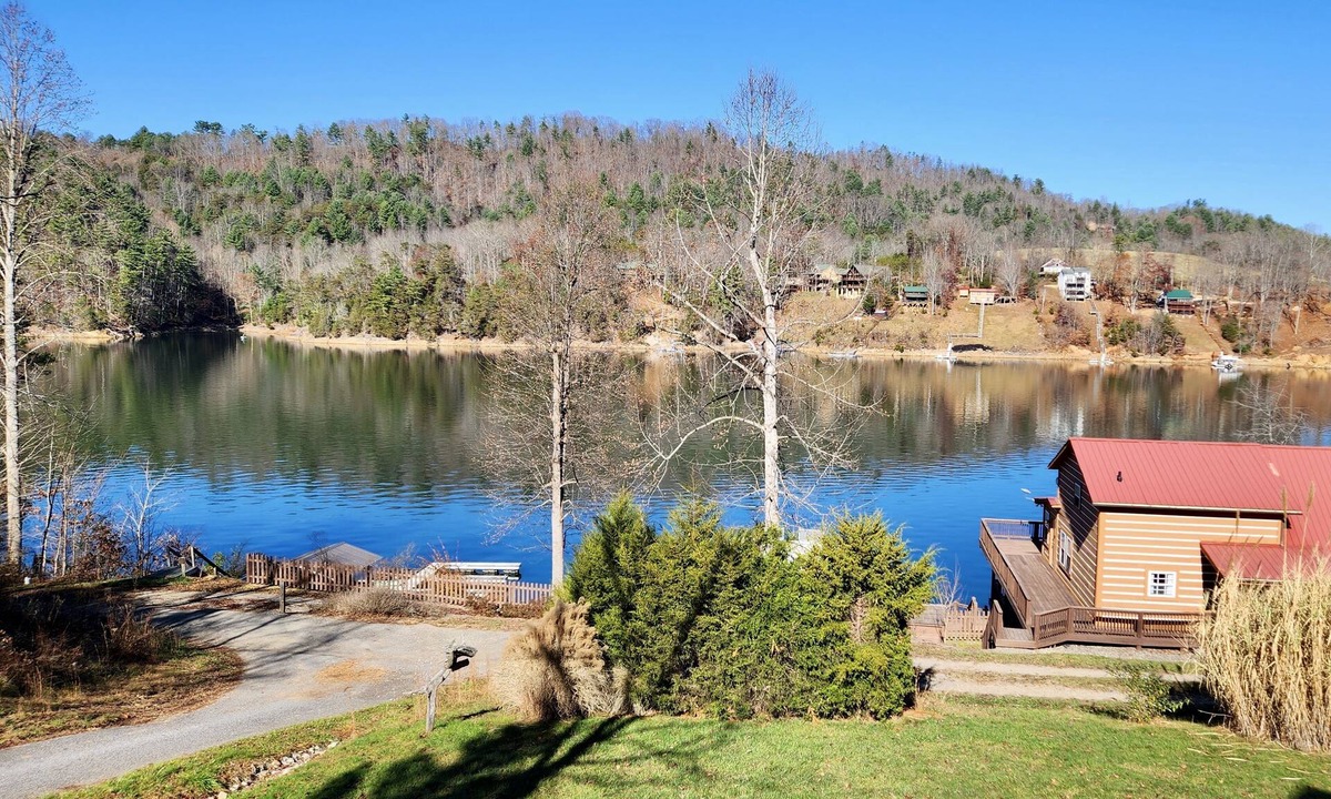 Butler Cabin | Lakefront Lullaby-Rustic cabin w/lake views, boatslip, hot tub & fiber internet