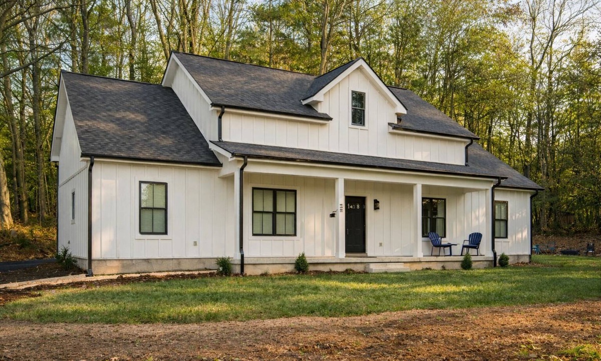 Fletcher House | Laurel Hill Farmhouse | Private Hot Tub, Fire Pit, One-Level Modern Farmhouse Near Asheville