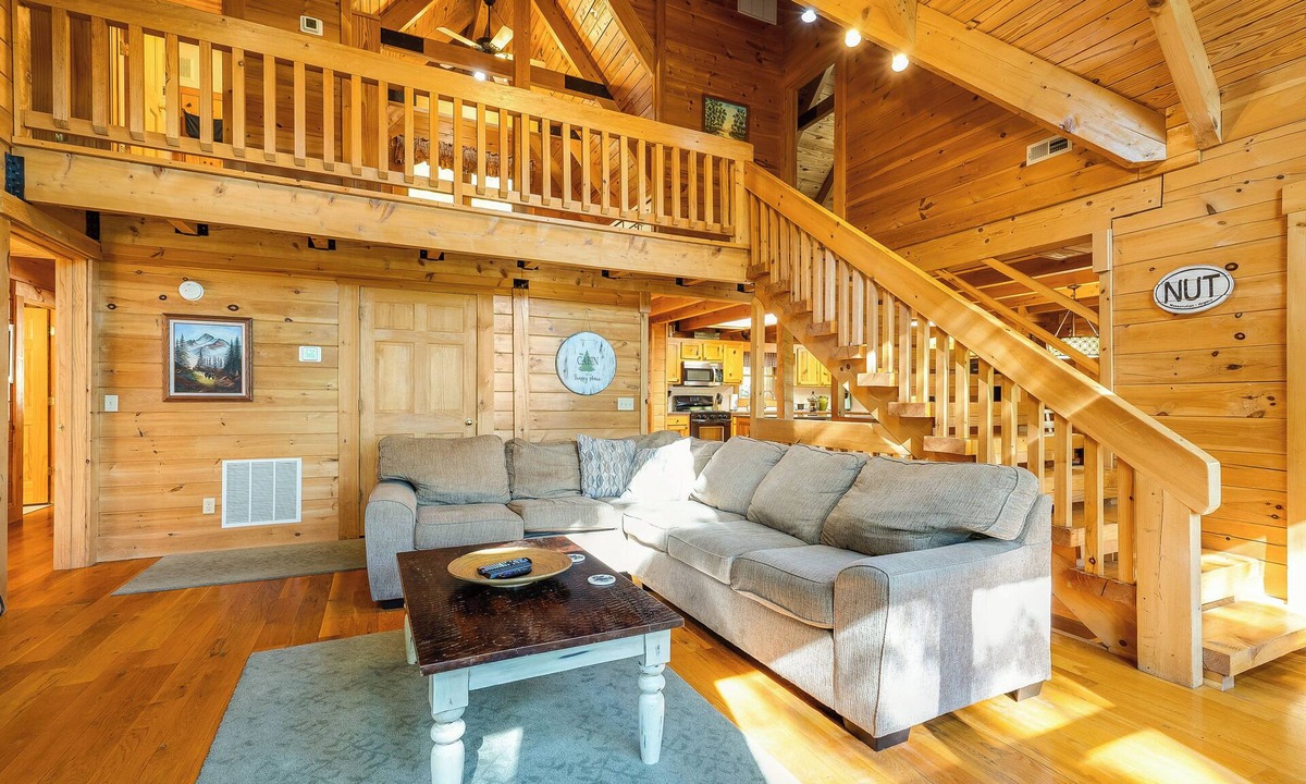 McGaheysville Cabin | Massanutten Resort log home slope views-Walk to slopes & amenities- close to JMU