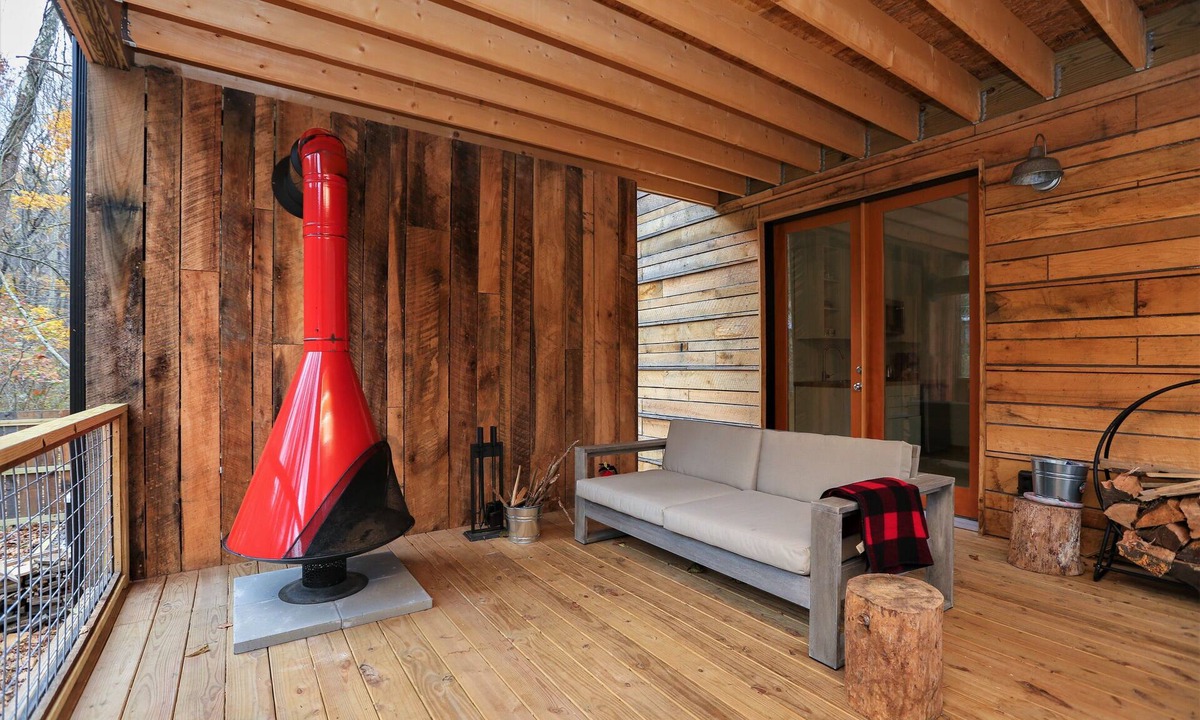 Asheville Cabin | Modern Cabin + Airstream, Creek, Hot Tub, Pets Welcome!
