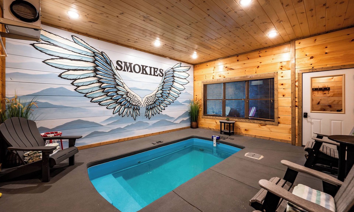 Sevierville Cabin | Private Indoor Pool | Hot Tub | View | Near Dollywood | Pets | Game Loft
