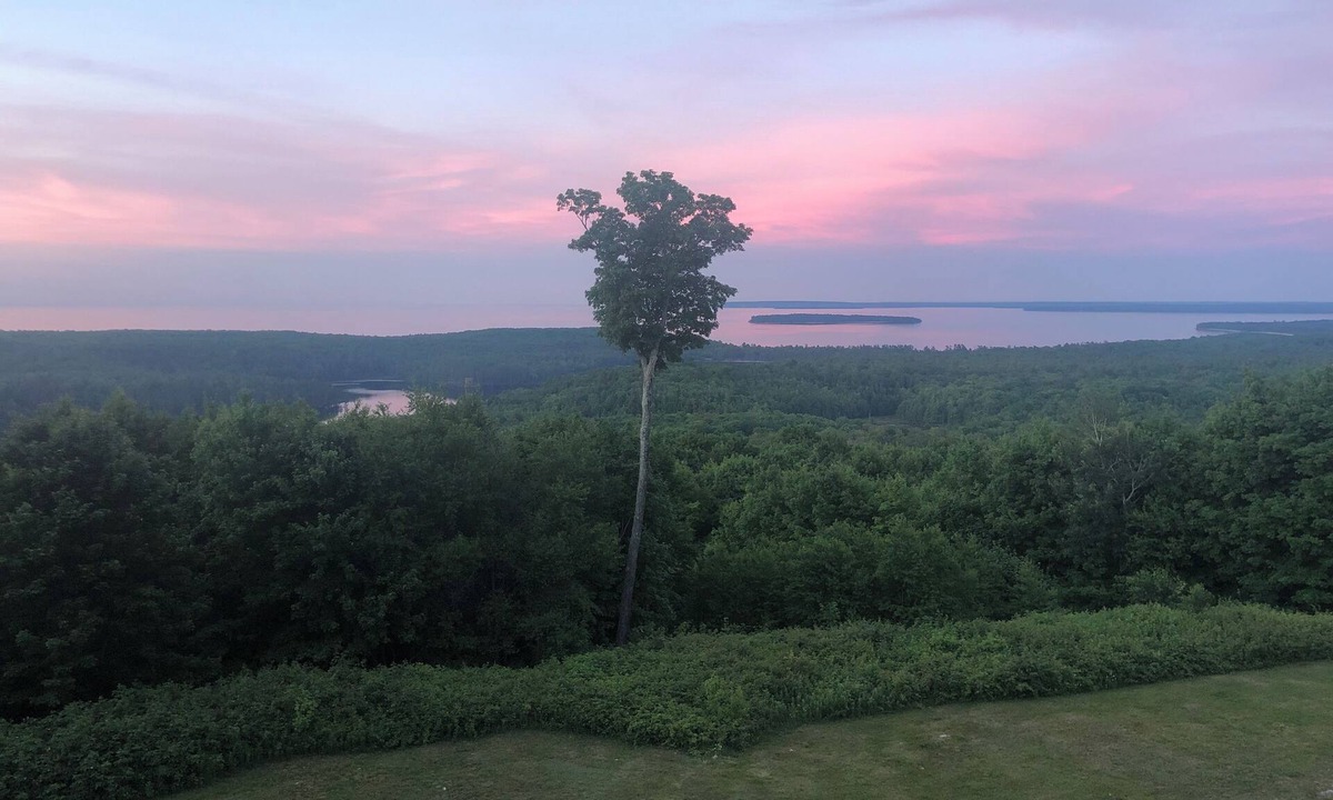 Deerton House | Rural Onota Hill home with amazing view of Lake Superior.