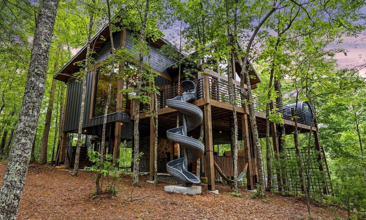 Hidden Lake Cabin | Spectacular Cabin with Incredible Living Areas Cherry Log, Georgia