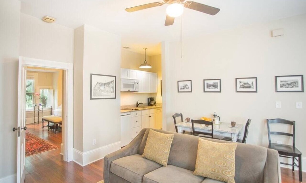 Savannah Victorian District Apartment | Top Floor Row Home Looking Out Over Forsyth Park by Lucky Savannah