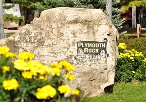 Plymouth Rock Camping Resort Studio Cabin 1 in Elkhart Lake