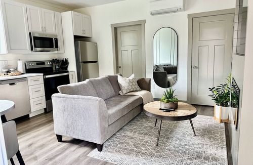 Candler Apartment | 2024 built Asheville retreat, fireplace,fire pit