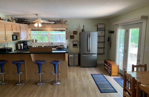 Hiawassee Apartment | Apartment on Lake Front property- deep water pontoon/boat slip and swimming dock