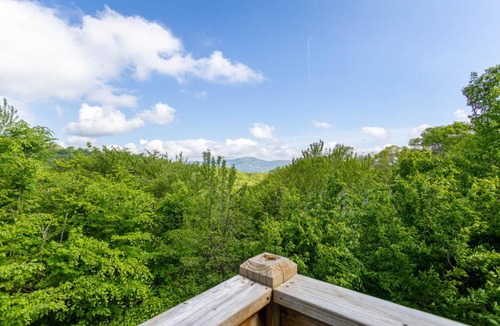 Sugar Mountain House | Bearadise Cabin - Pet Friendly Great Views Firepit and Yard on Sugar Mountain 2 Car Garage