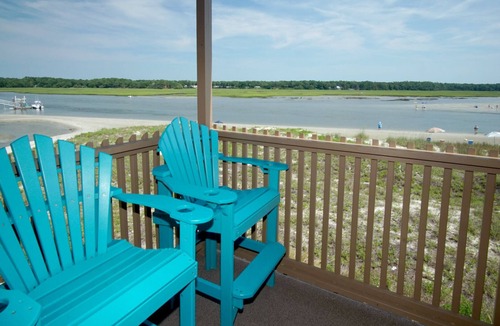 Ash Condo | Best panoramic views in NMB! Views of inlet, across street from beach, pool, tennis, fish, surf