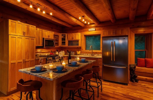 Burnsville Cabin | Blue Ridge Mountain Lodge | Hot Tub, Theater, Games & Pets