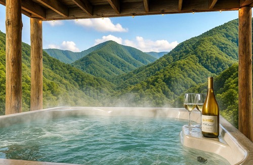 Burnsville Cabin | Blue Ridge Mountain Lodge | Hot Tub, Theater, Games & Pets