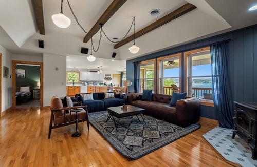 Sevierville Cabin | Brand New Lakefront Oasis: Private Dock & boat launch, Kayaks, Hot Tub