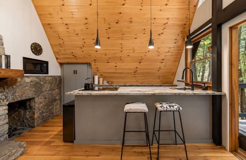 Ellijay Cabin | Cartecay Riverfront A-Frame - Private River Access, Tubing, Fishing & Fire Pit