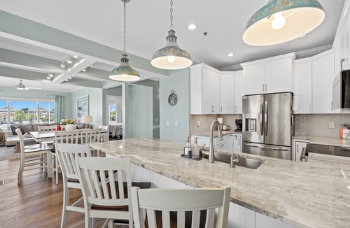 Ocean Isle Beach Villa | Castaway the Day - Second Row -closest walk to beach access, pool, and tiki bar!