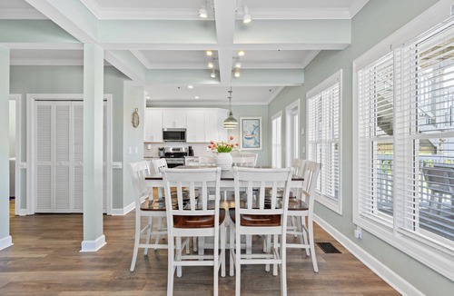 Ocean Isle Beach Villa | Castaway the Day - Second Row -closest walk to beach access, pool, and tiki bar!