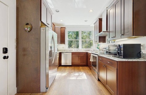 Montreat House | Charming house w/mountain views, fireplace, trail access, cable TV, w/d, AC