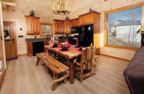 Chalet Village North Cabin | Chestnut Tower - Stunning mountain views, steamy hot tub, and a pool table!