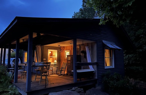 Mountain Rest Cottage | Coltsfoot Cottage nestled in the foothills of the Appalachian Mountains.