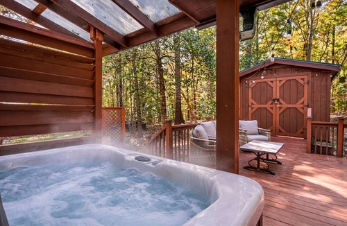Blairsville Cabin | Cozy Cabin Hot Tub 5 Min to Winery Fire pit