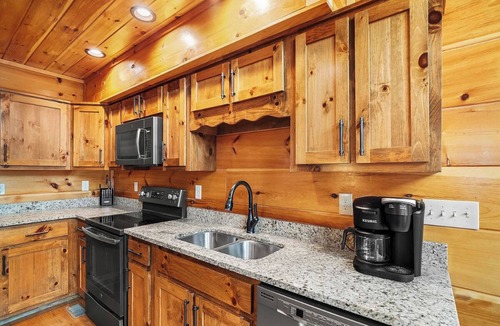 Chalet Village North Cabin | Cozy Chalet w/a View, Seasonal resort pool, Fireplace, Hot Tub & Games!