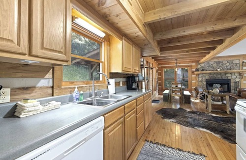 Boone Cabin | Cozy Mountain Cabin with Fenced Yard and Hot Tub! Dogs Welcome!