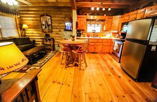 Todd Cabin | Creekside Serenade: Todd Cabin w/Hot Tub, Creekfront, 2 Kings & Fenced Yard