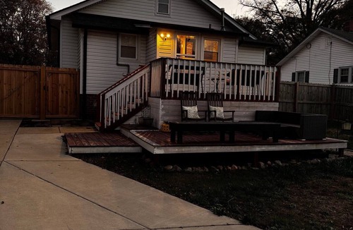 Kannapolis House | Cute home with fenced backyard, firepit & swings. Near downtown. Pet-friendly!