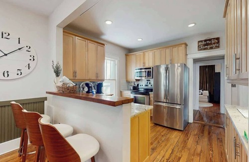 Shelby Hills House | Delightful updated home with furnished patio, washer & dryer, & AC