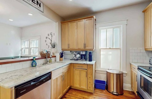 Shelby Hills House | Delightful updated home with furnished patio, washer & dryer, & AC