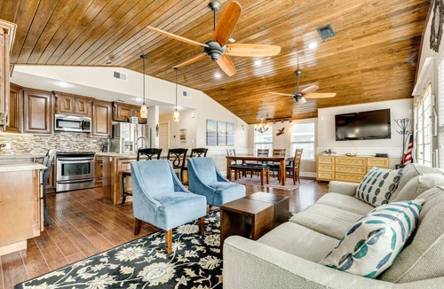 Bermuda Beach House | Dog Friendly Beachside Home w/Huge Deck, Fenced Yard, Great Kitchen & More!