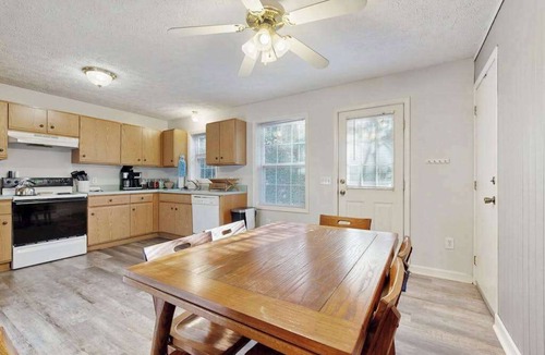 Waynesville House | Dog-friendly mountain home with central AC, pool access, mountain view, and W/D