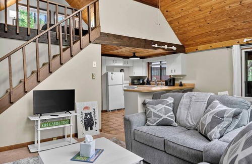 The Woods Cabin | Dog Friendly w/FirePit, Fiber WiFi & Resort Access