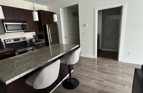Grandview Heights Apartment | Elegant 1-Bedroom Luxury Unit with Pool Access