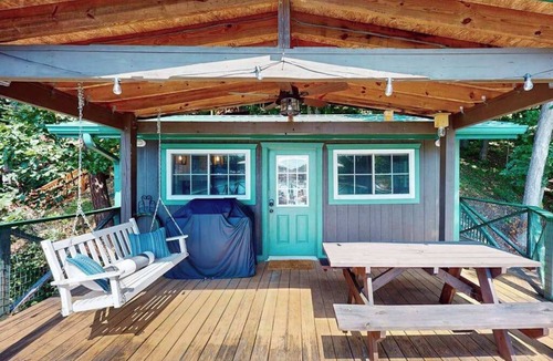 Sunset Cove Condo | Escape to Tranquility: Cozy Cabin Retreat with Dock & Outdoor Living