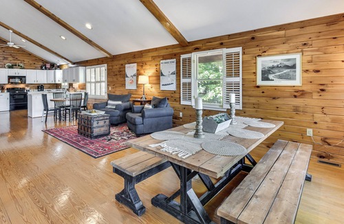 Six Mile Cabin | Game Room, Dock & More! Panoramic Lakefront Oasis