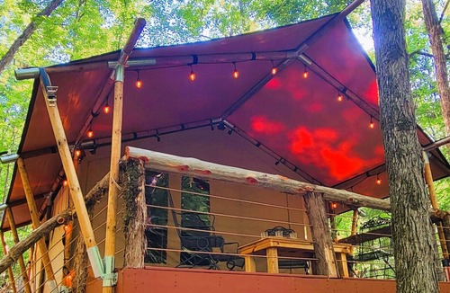 Sevierville RV Rental | GLAMPING IN THE SMOKIES-PRIVATE 5 acres-LAKE ACCESS.