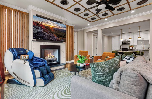 Asheville House | HGTV-Designed Asheville Estate · Sleeps 20 · Pool, Sauna, Theater, Elevator