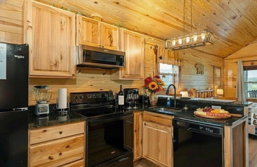 Stanley Cabin | HUGE summer SAVINGS LURAY Mountain getaway Private Log cabin 3 Hot Tub Fireplace