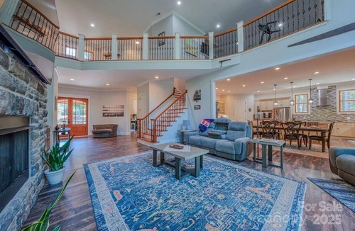 Morganton House | Lake James 6-bedroom estate home with boat slip, hot tub, air hockey, pool table