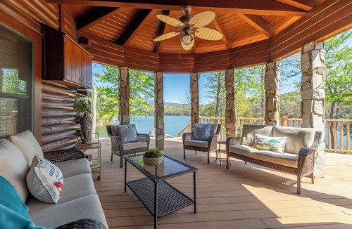 Nebo House | Lakefront Family Retreat: Dock, Firepit & Mtn View