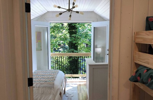 Sunset Cove House | Lakefront Lake Lure Cabin: Private Dock, Paddleboards, Firepit Near Chimney Rock