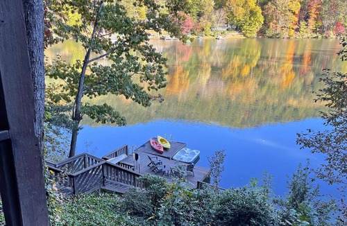 Lake Lure House | Lakefront Rumbling Bald Retreat, HotTub, Kayaks, SUP's, Floating Dock